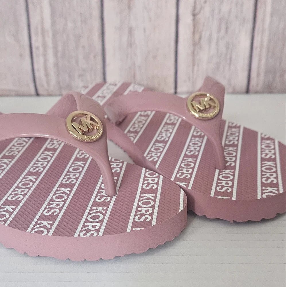 Michael Kors Logo Pink Sandals
